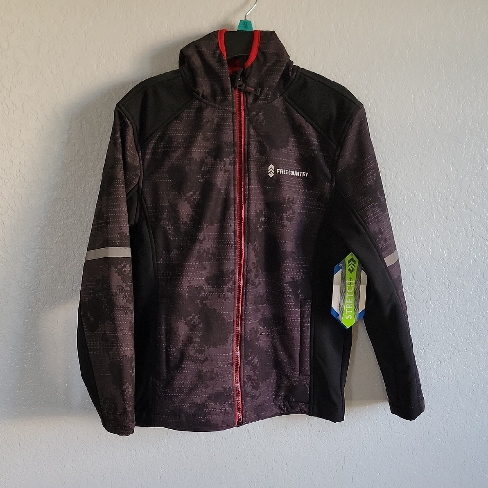 Free Country Black and Red Camo Jacket